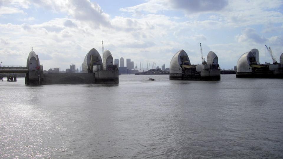 The Thames Barrier London s Moveable Flood Defense Environment