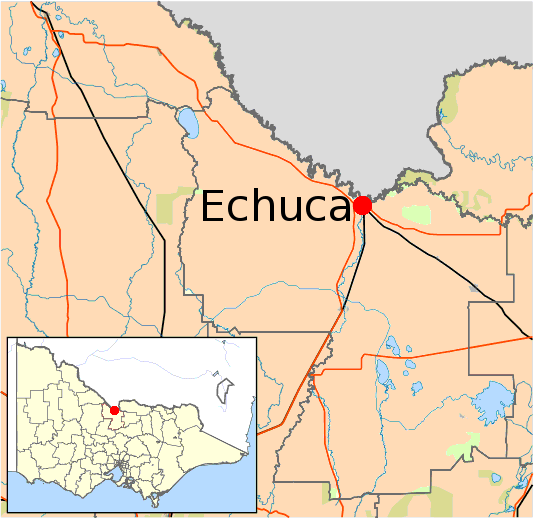 Tuberculosis In Echuca And The Therapeutic Migration To Southeastern   Map Echuca 