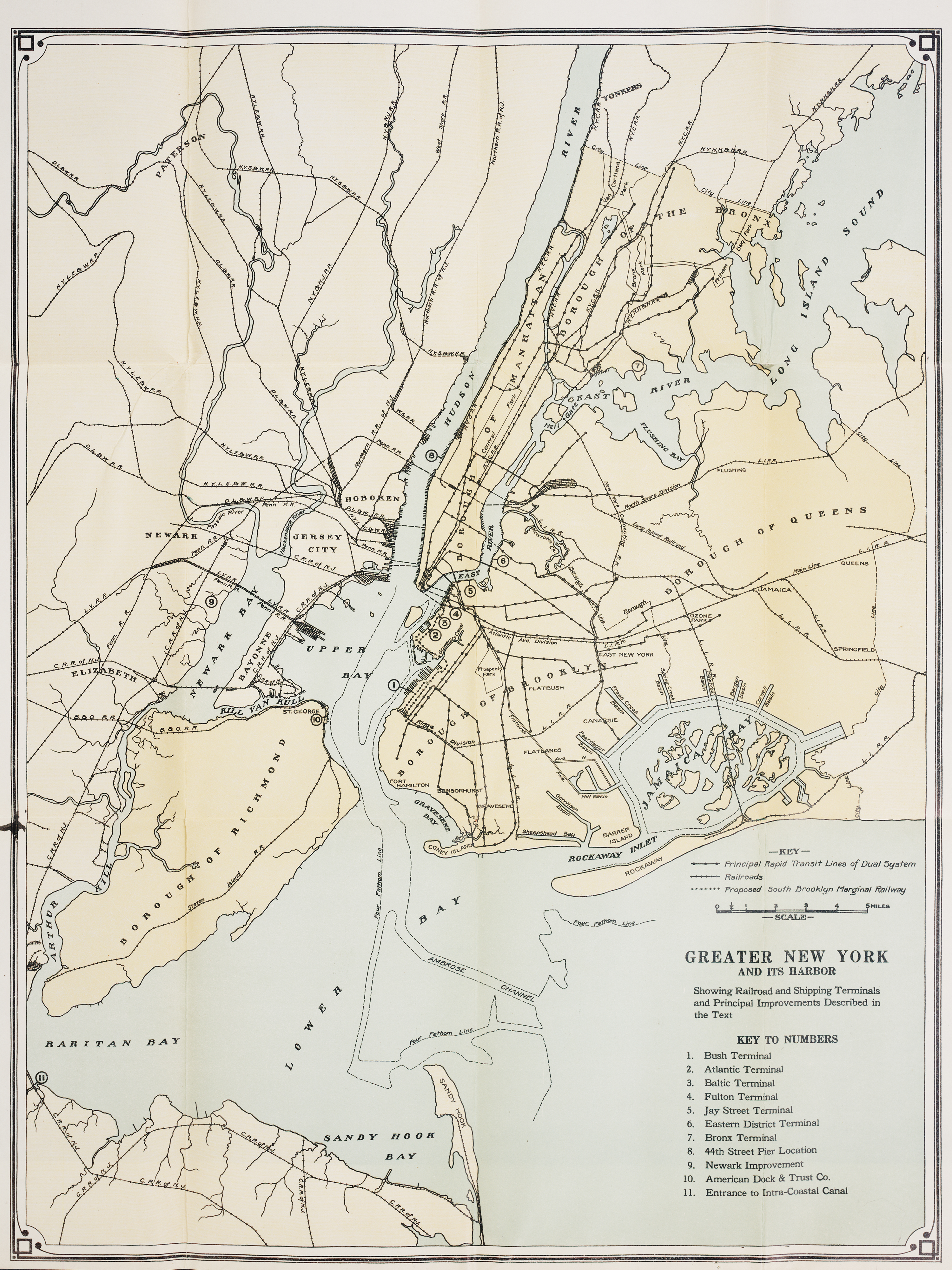 New York Harbor Map New York Harbor And The Vicious Circle Of The Winter Of 1917–1918 |  Environment & Society Portal